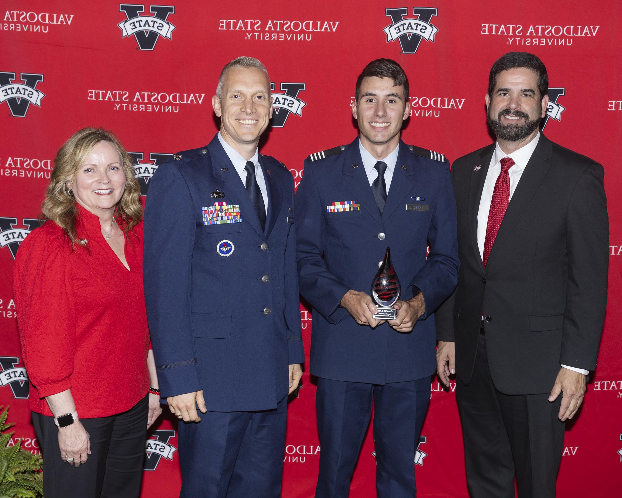 Grant Lopez Earns Most Outstanding Cadet Award at VSU